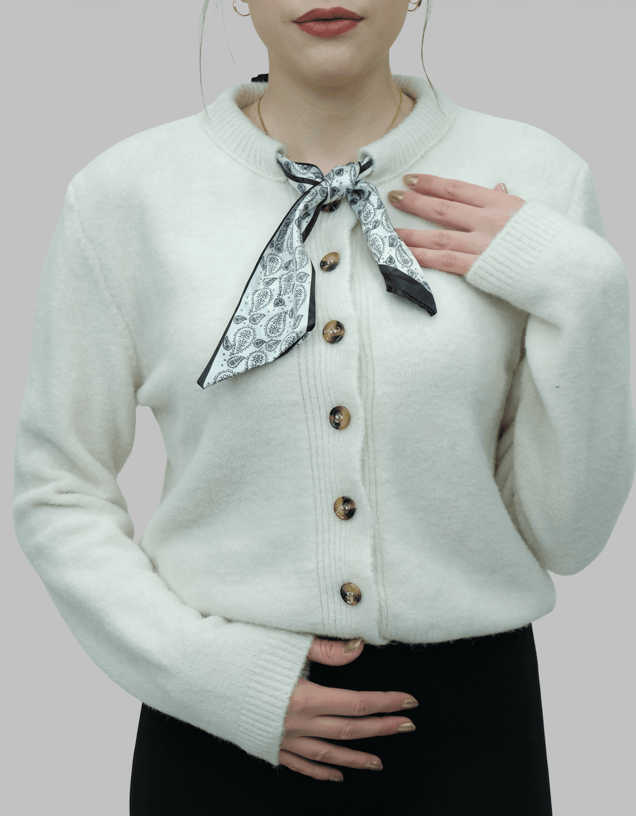 Fular Detaylı Hırka | 1641 Ürün ikincil görseli