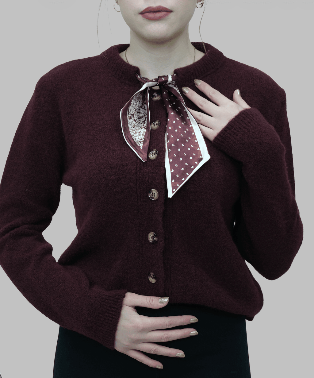 Fular Detaylı Hırka | 1641 - Desfita