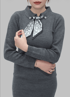 Fular Detaylı Zarif Elbise | 1634 - Desfita