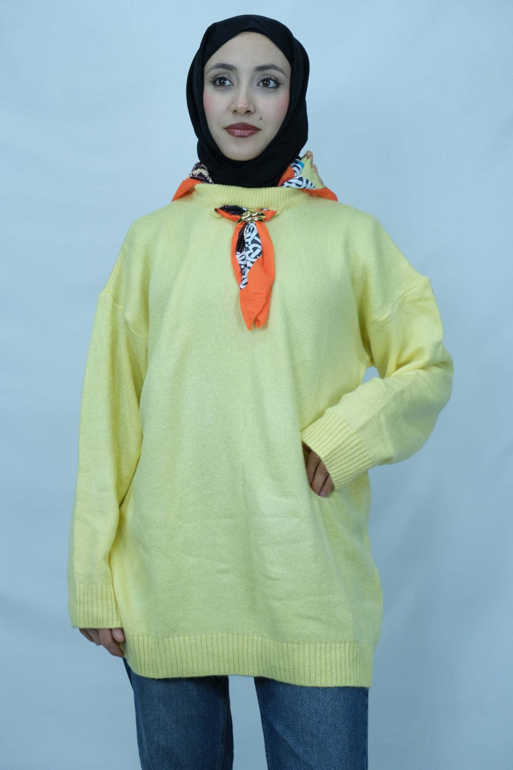 fularlı kazak 2640 - Desfita