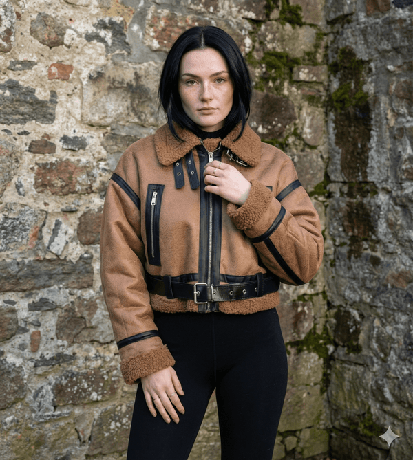 Kemer detaylı mont 3027