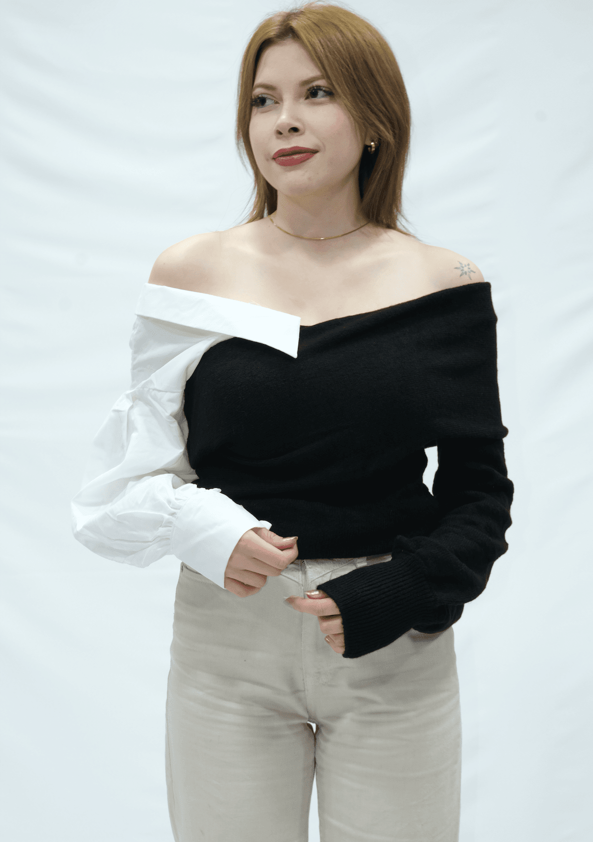 Gömlek Detaylı Triko Kazak 20026 - Desfita Ürün ana görseli