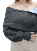 Gömlek Detaylı Triko Kazak 20026 - Desfita