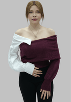 Gömlek Detaylı Triko Kazak 20026 - Desfita