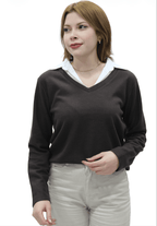 Gömlek Yaka Detaylı Modern Sweat 4658 - Desfita