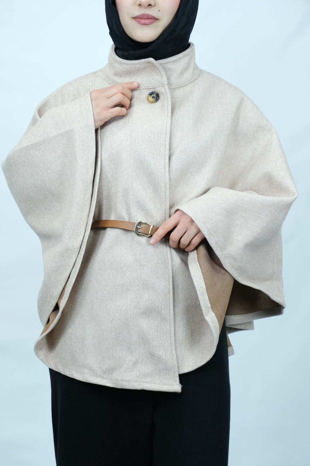 kemer detaylı panço 8932 - Desfita