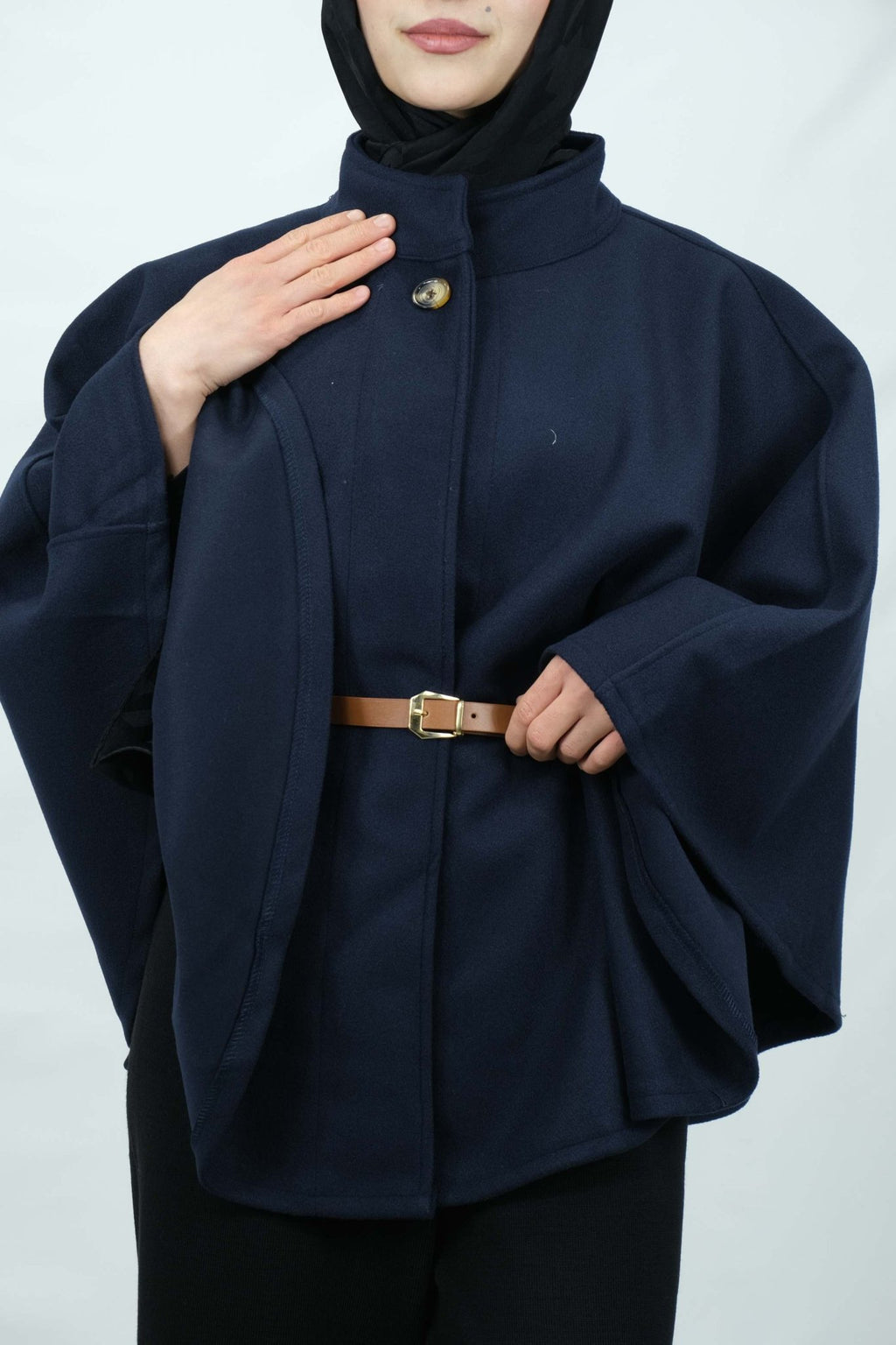 kemer detaylı panço 8932 - Desfita