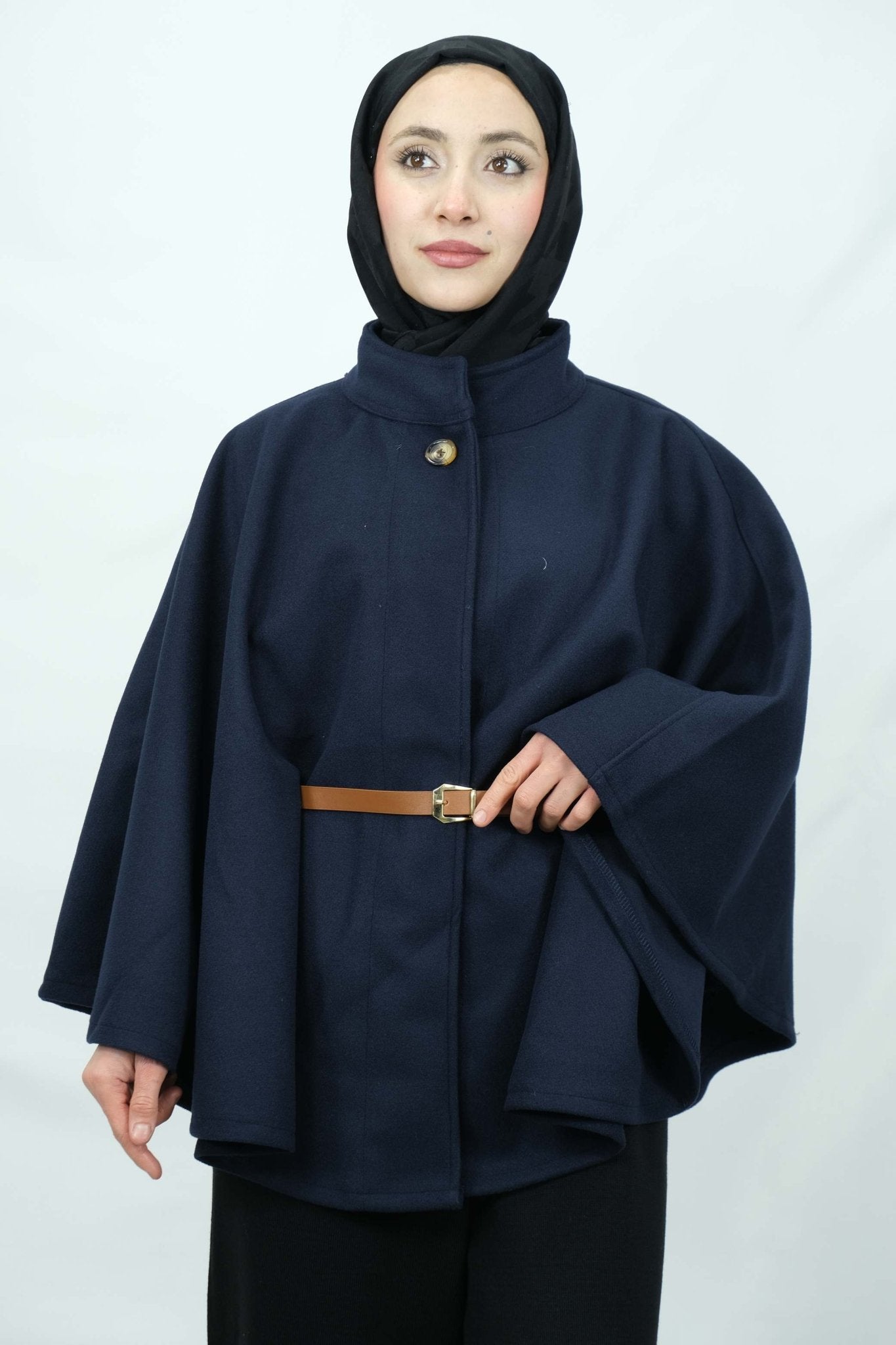 kemer detaylı panço 8932 - Desfita