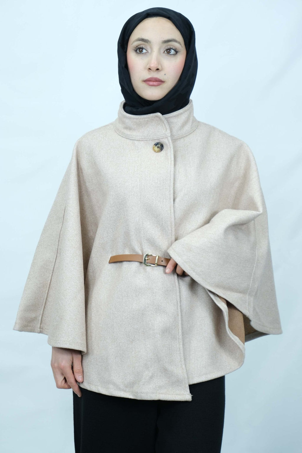 kemer detaylı panço 8932 - Desfita