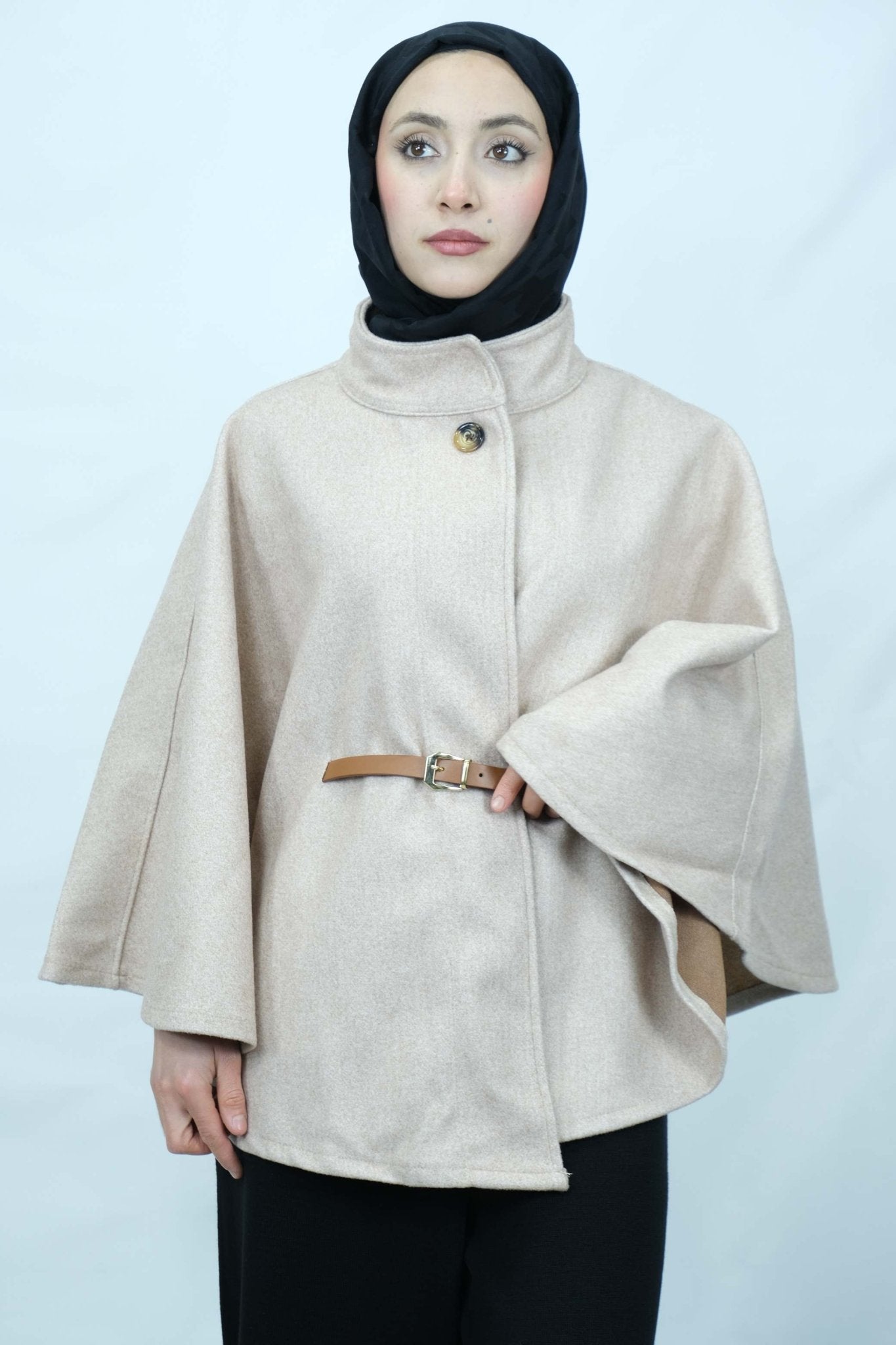 kemer detaylı panço 8932 - Desfita