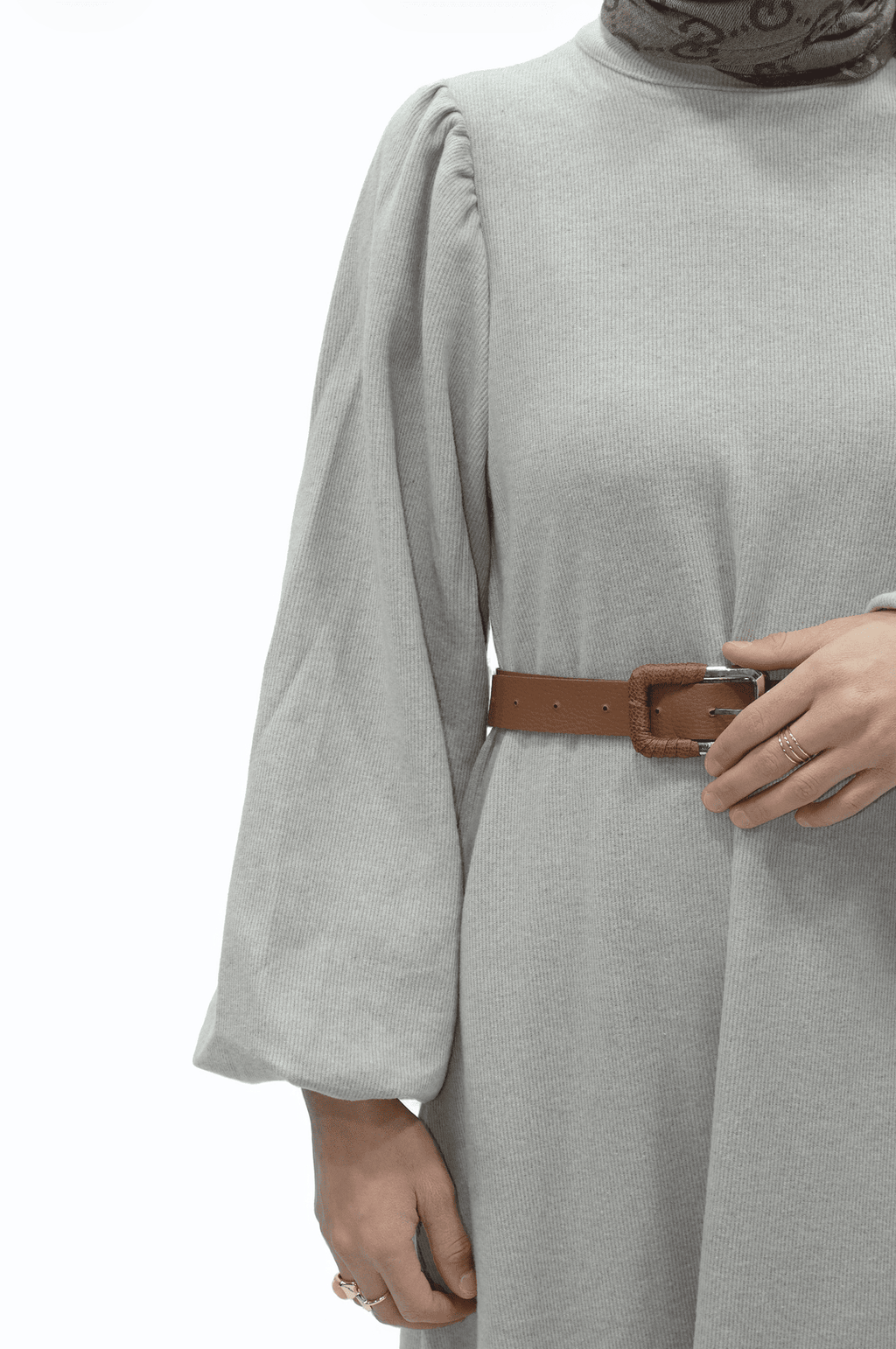 Kemerli Zarif Siluet Elbise 1323 - Desfita