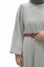 Kemerli Zarif Siluet Elbise 1323 - Desfita