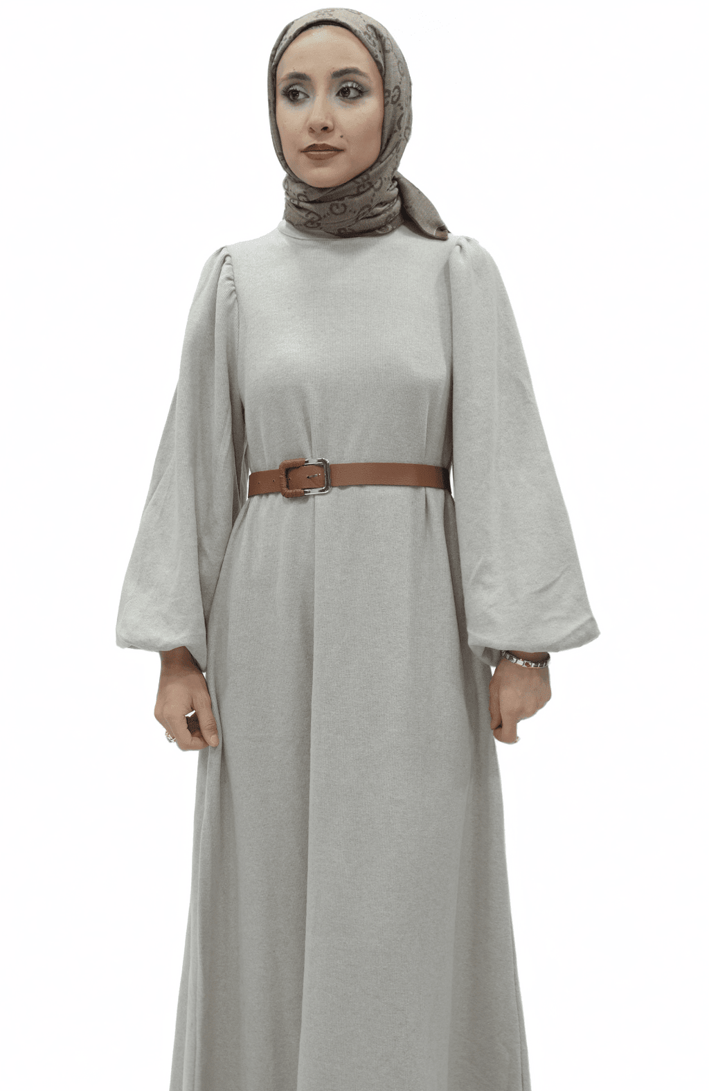 Kemerli Zarif Siluet Elbise 1323 - Desfita