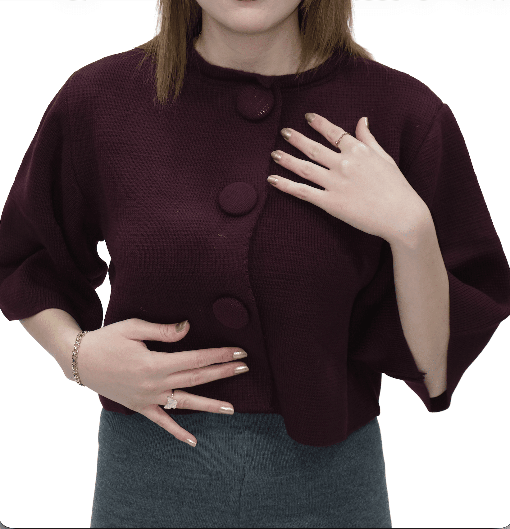 Kısa Kollu Hırka | 20026 - Desfita