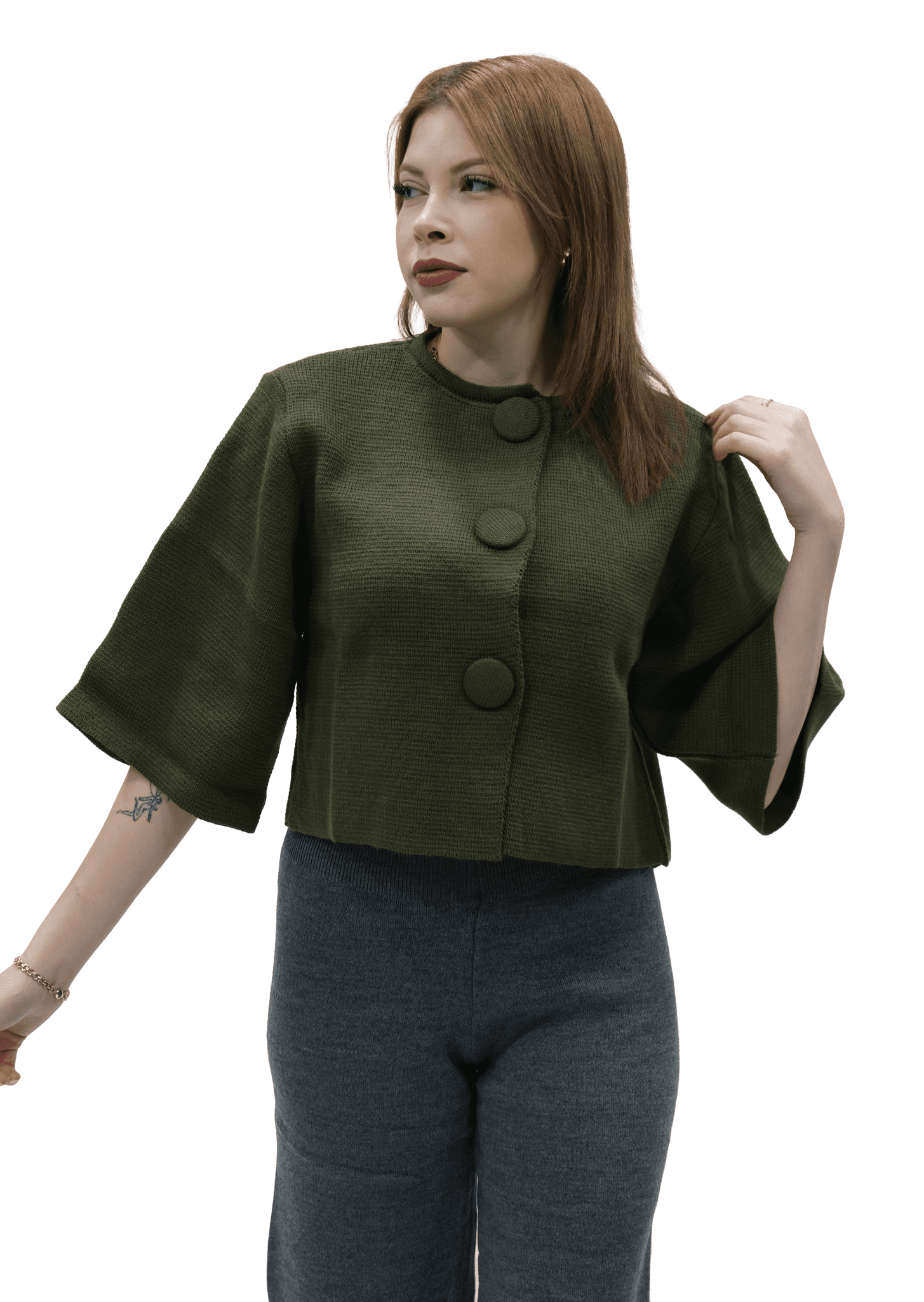 Kısa Kollu Hırka | 20026 - Desfita