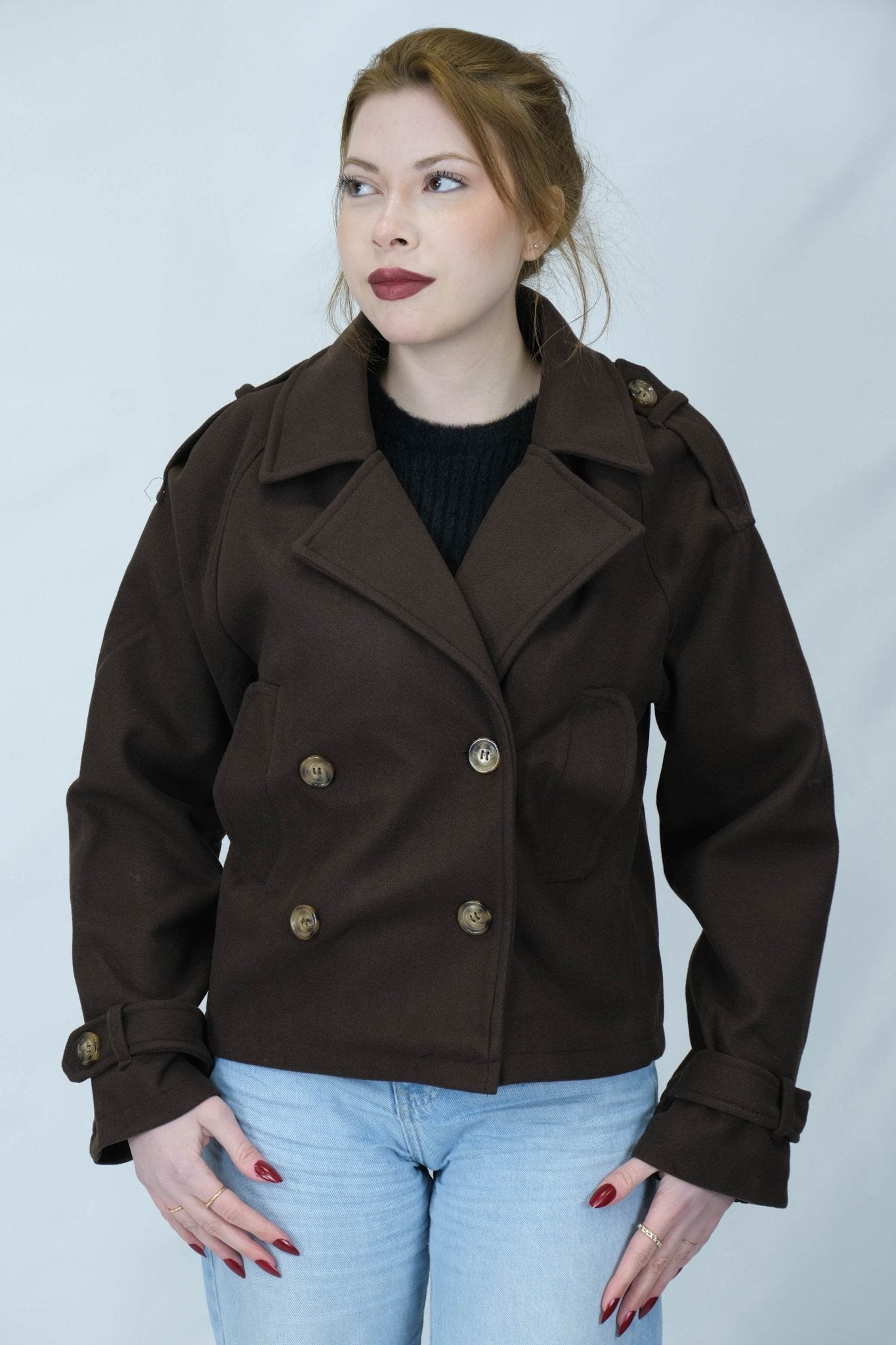 kruvaze kesim kısa kaban 6972 - Desfita