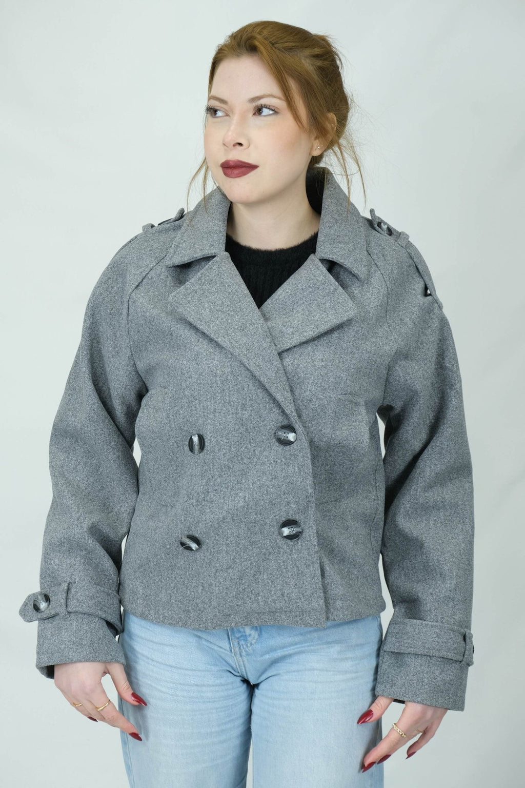 kruvaze kesim kısa kaban 6972 - Desfita