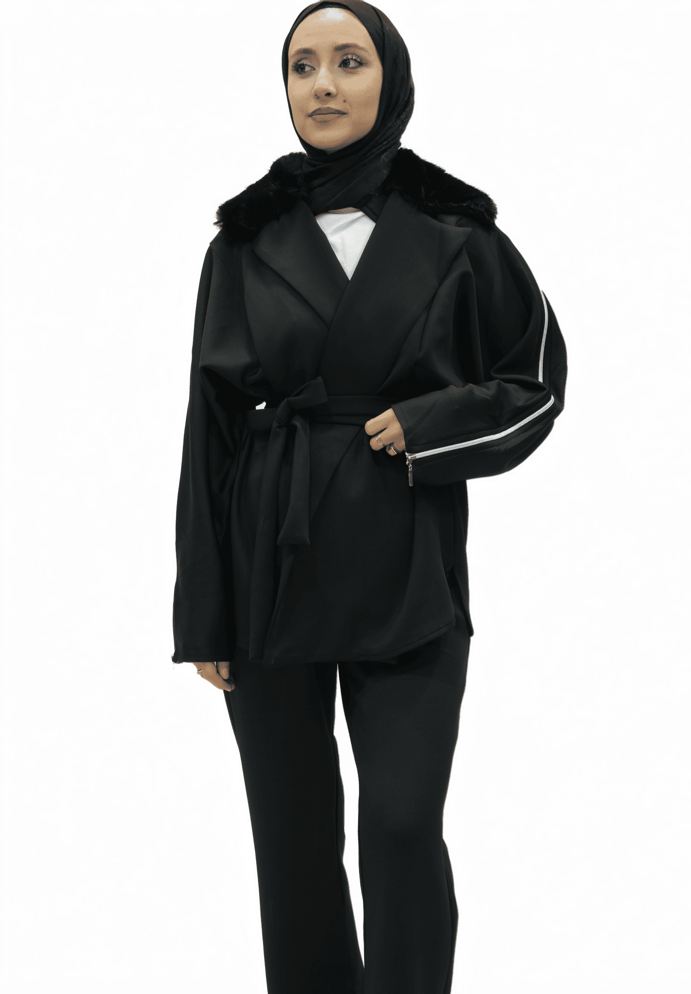 Kürk Detaylı Lüks Takım 13105 - Desfita Ürün ana görseli