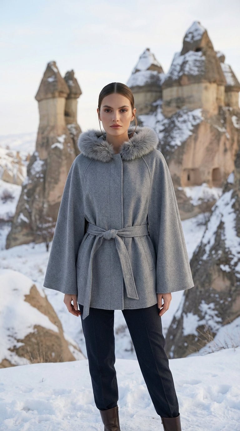 Kürk Detaylı Panço - Desfita