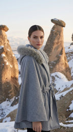 Kürk Detaylı Panço - Desfita