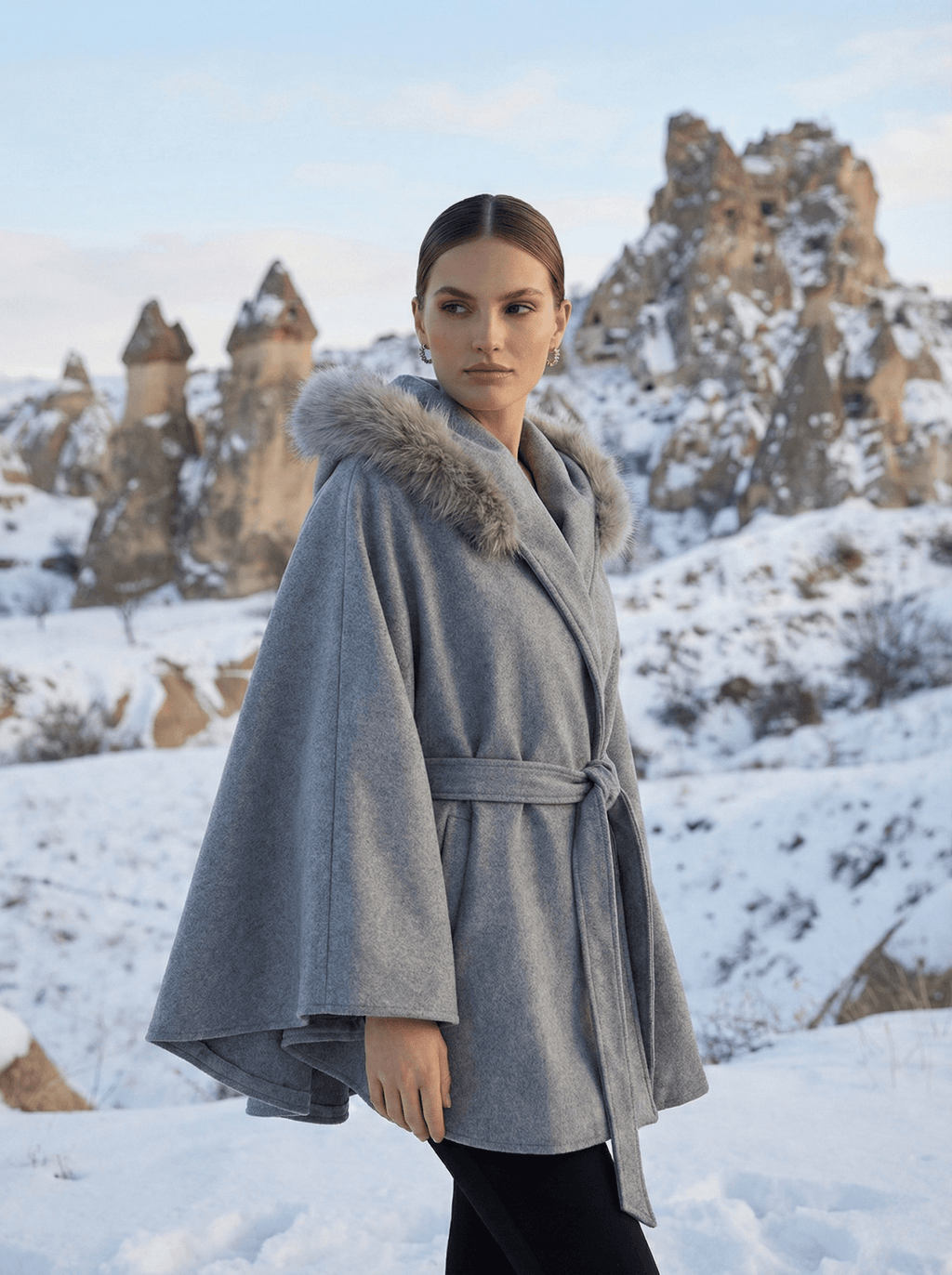 Kürk Detaylı Panço - Desfita