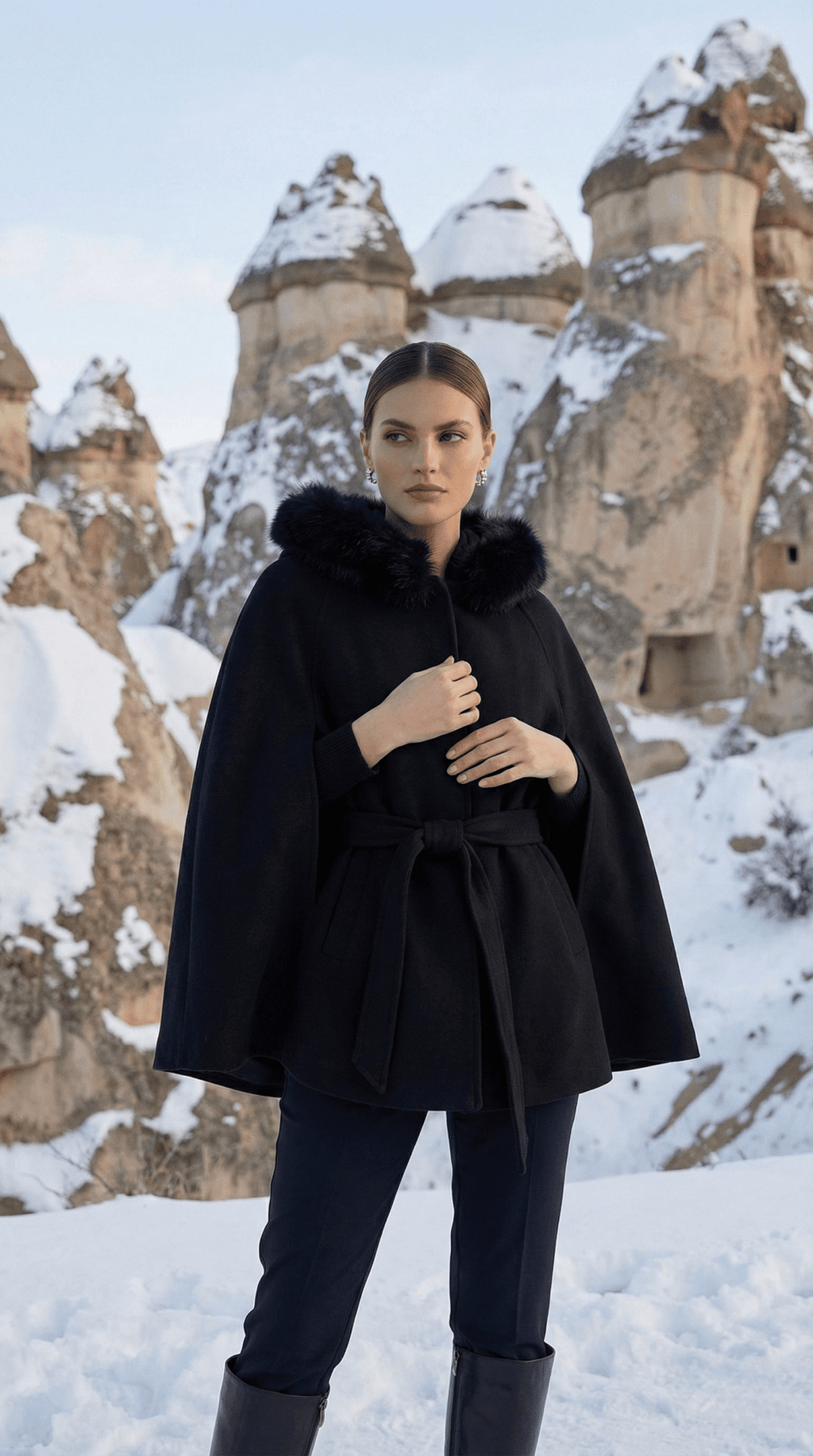 Kürk Detaylı Panço - Desfita