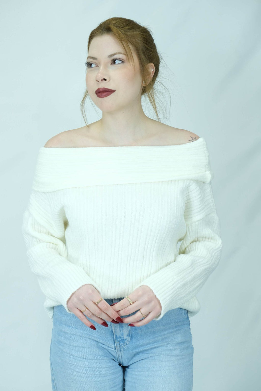 Madonna yaka fitilli kazak 1179 - Desfita