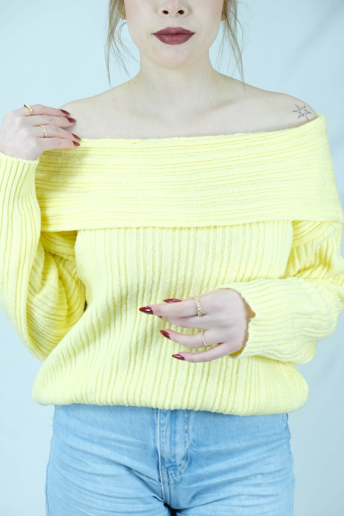 Madonna yaka fitilli kazak 1179 - Desfita