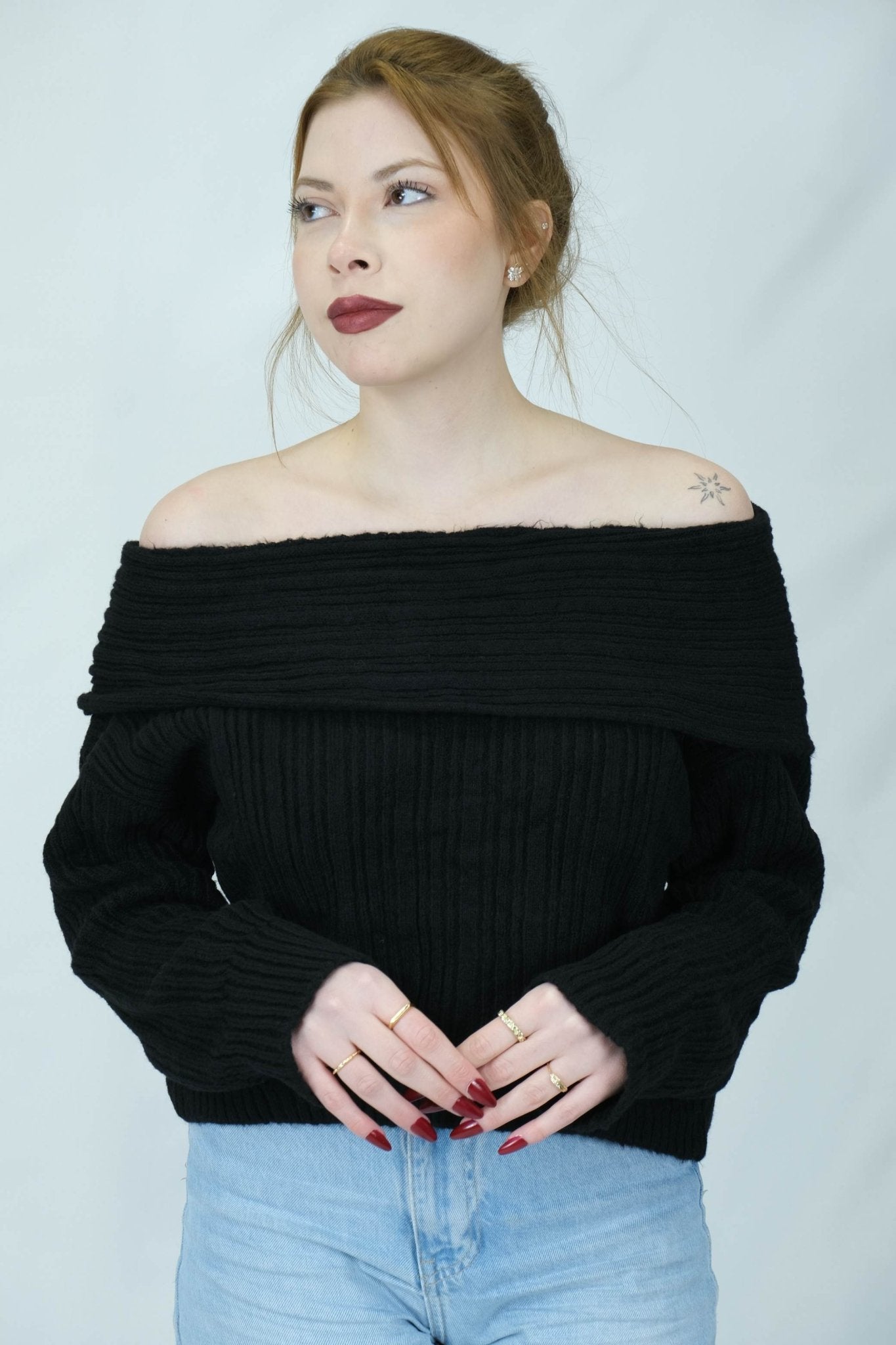 Madonna yaka fitilli kazak 1179 - Desfita