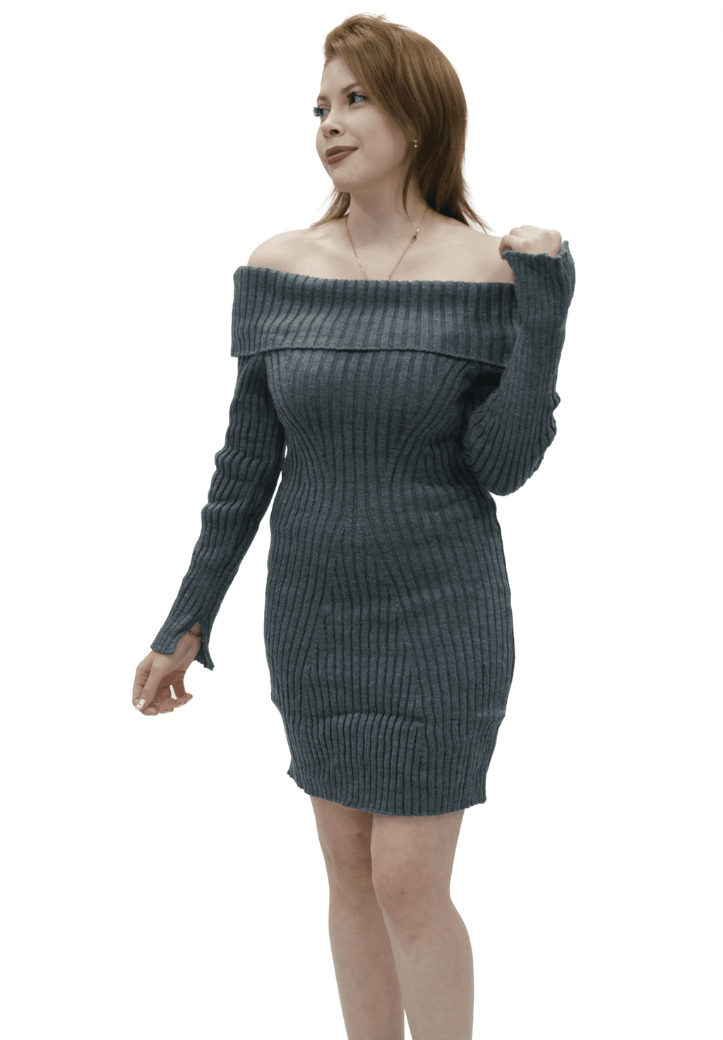 Madonna Yaka Triko Elbise 20026 - Desfita