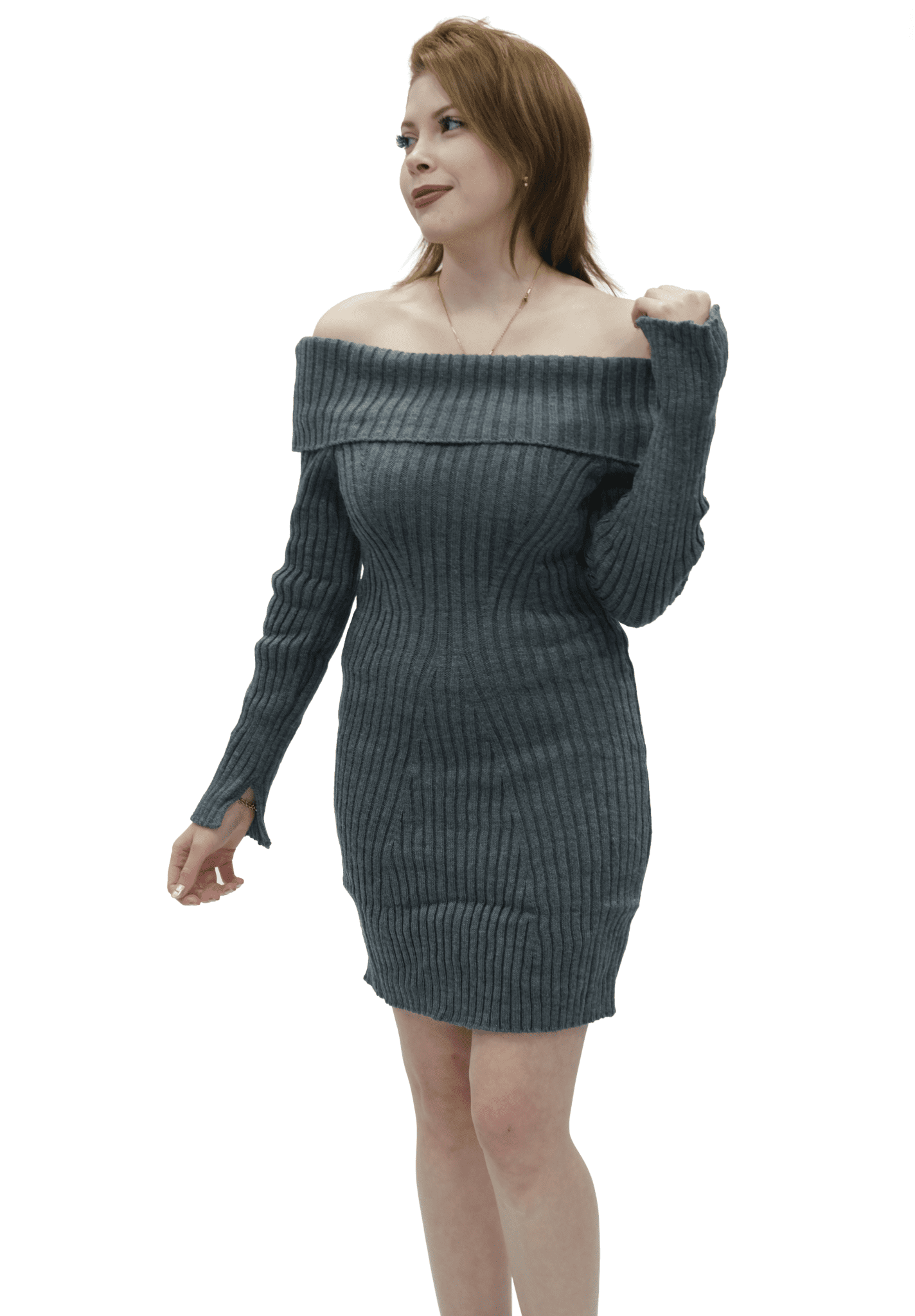 Madonna Yaka Triko Elbise 20026 - Desfita