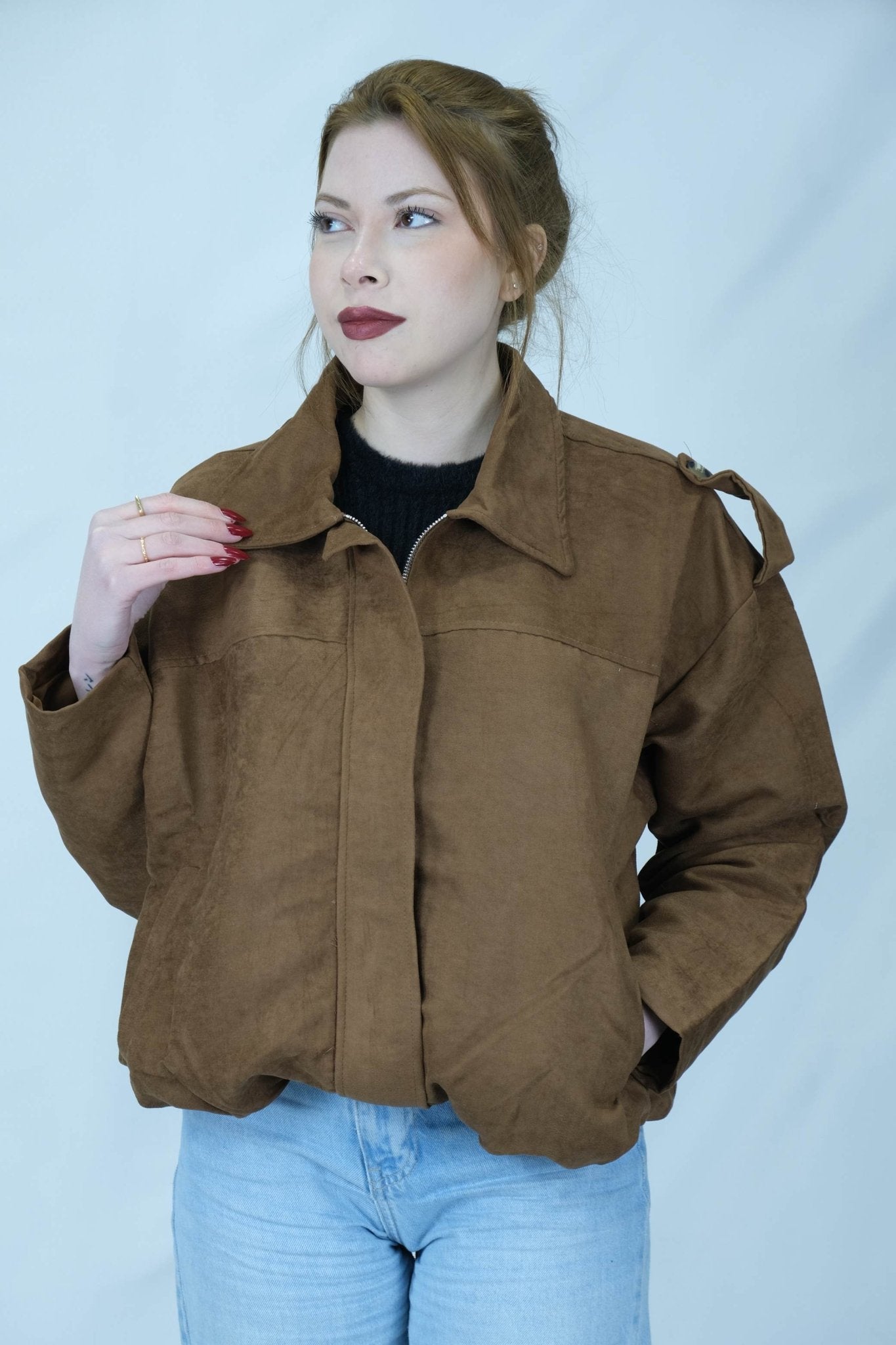 Oversize bomber ceket 6933 - Desfita