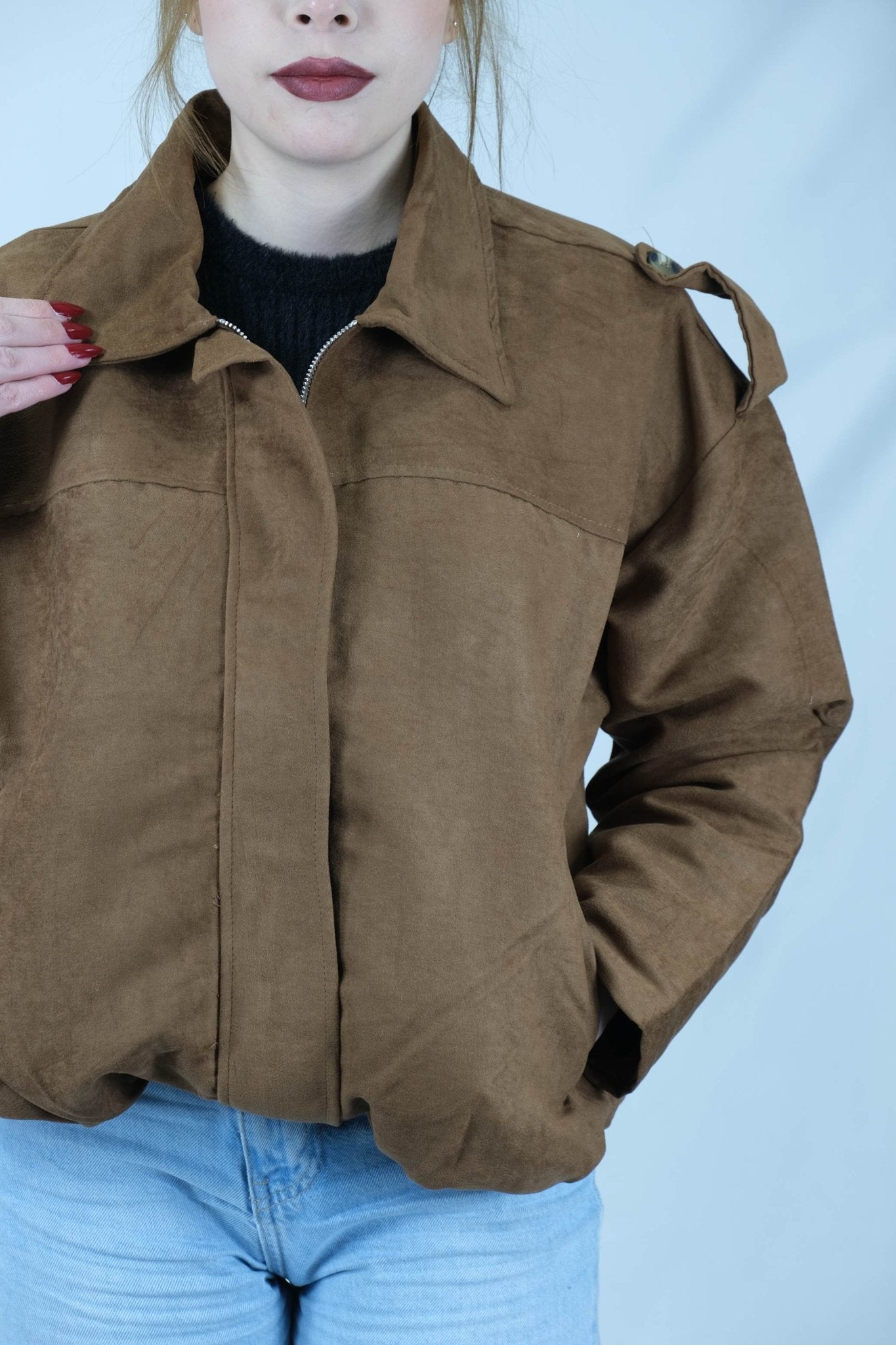 Oversize bomber ceket 6933 - Desfita