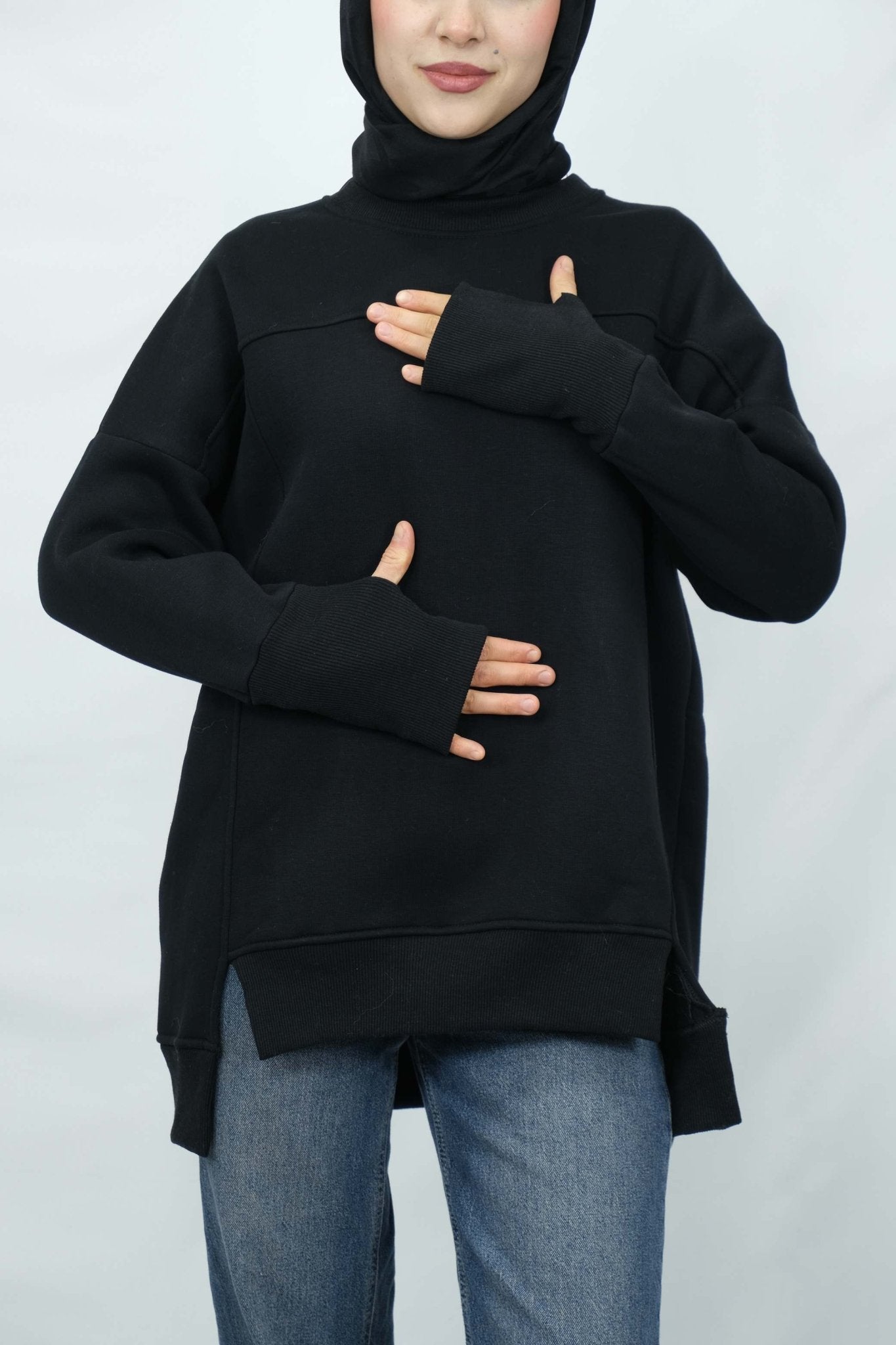 Parmak geçirilmeli kazak 3033 - Desfita