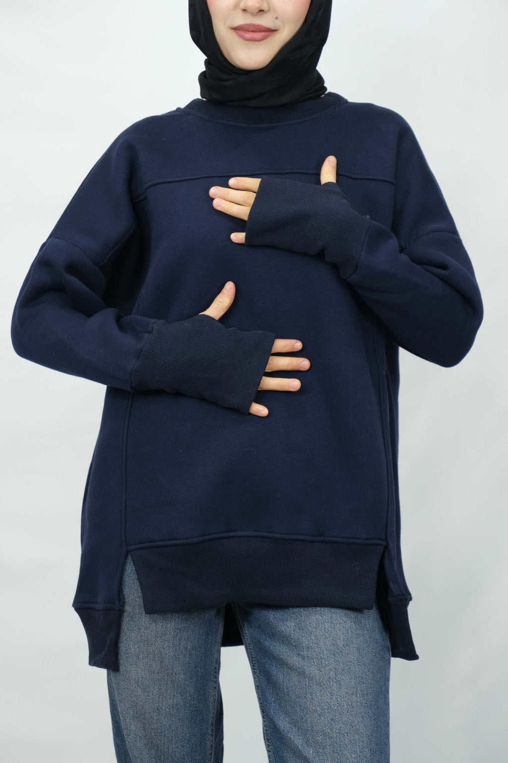 Parmak geçirilmeli kazak 3033 - Desfita