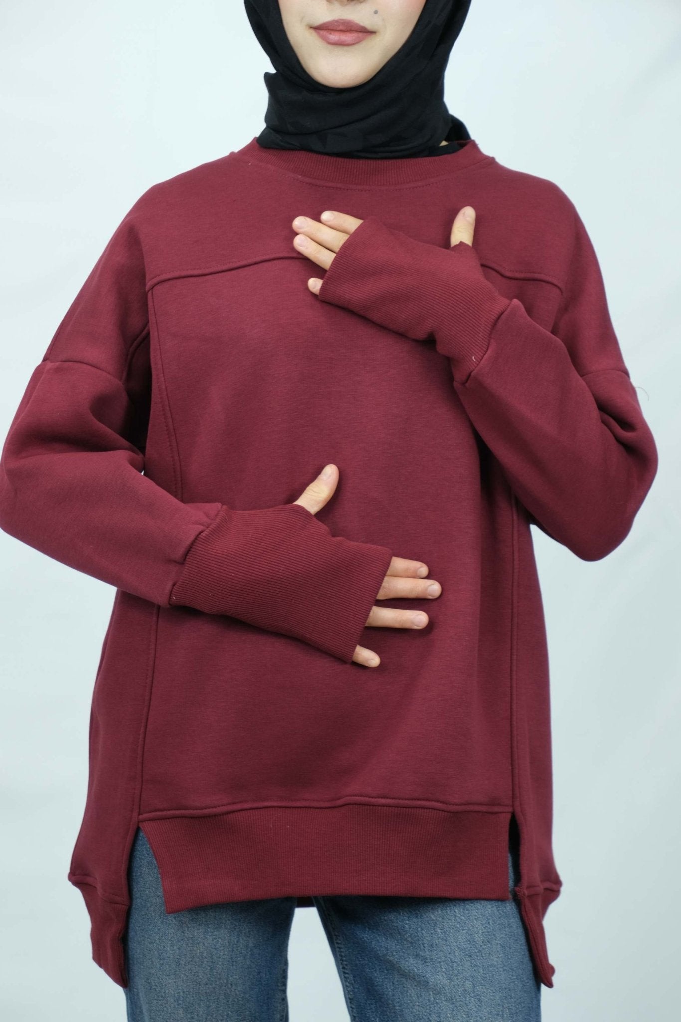 Parmak geçirilmeli kazak 3033 - Desfita