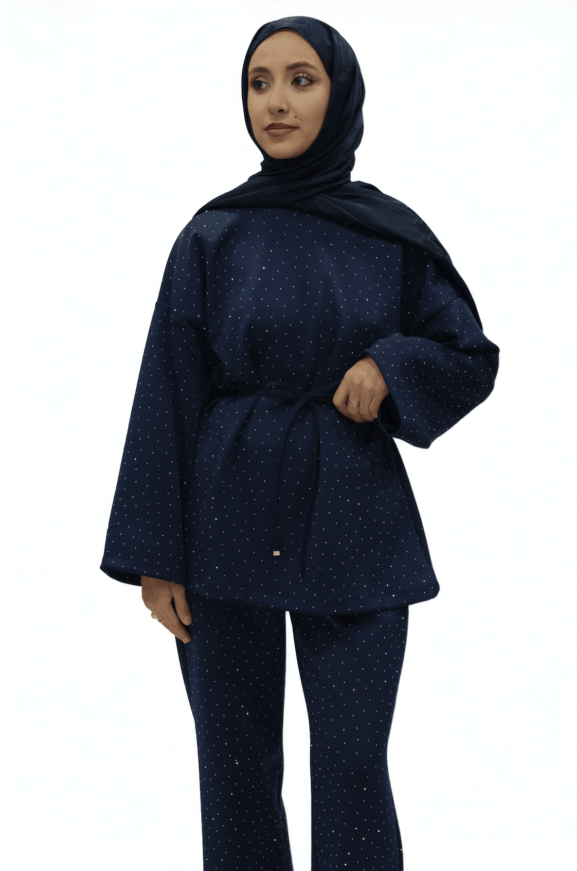 Taş Detaylı Işıltılı Takım 22001 - Desfita Ürün ana görseli