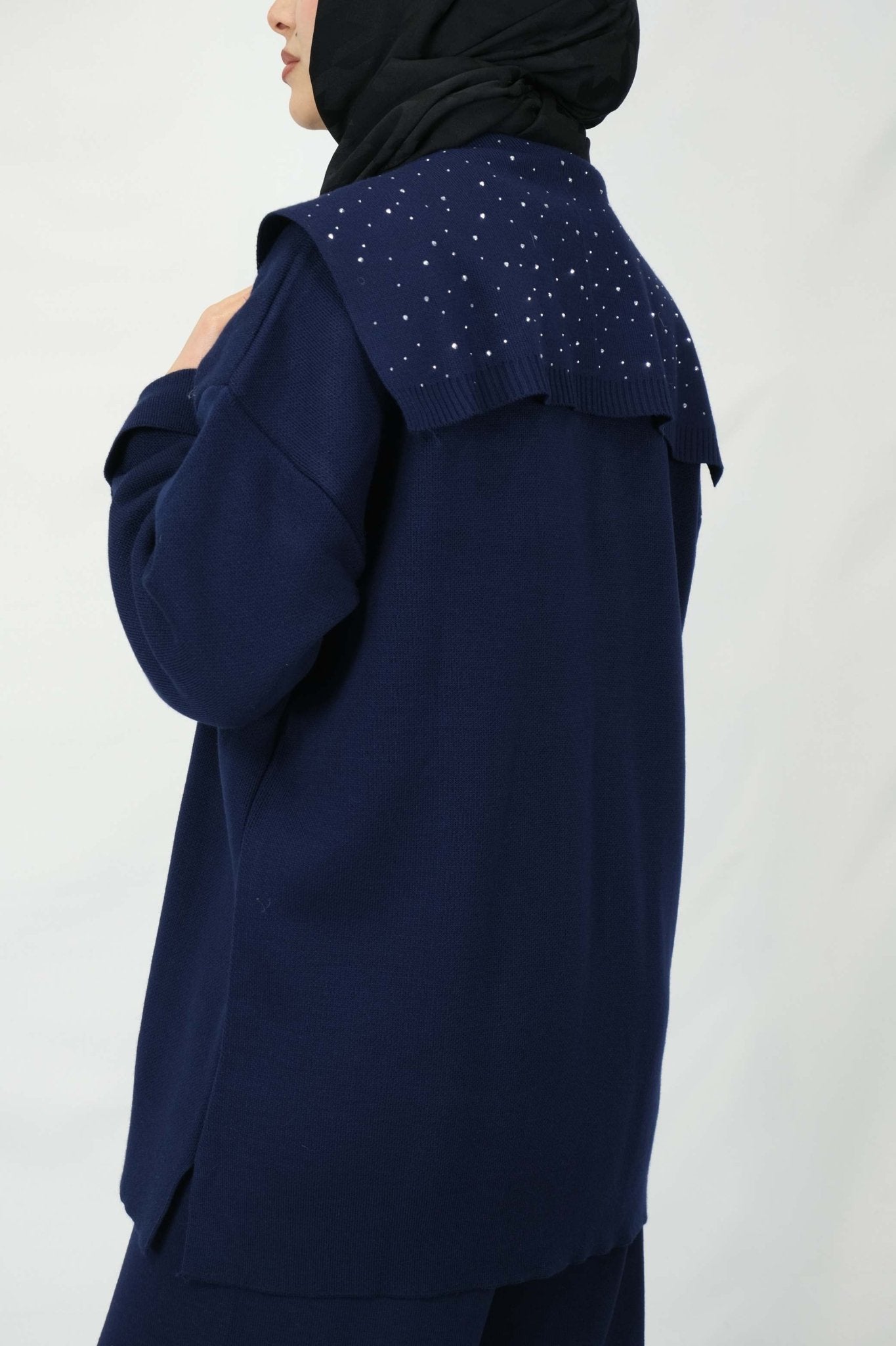 Taşlı triko takım 4019 - Desfita