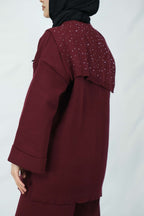 Taşlı triko takım 4019 - Desfita