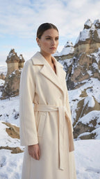 Tek Düğmeli Uzun Kaşe - Desfita