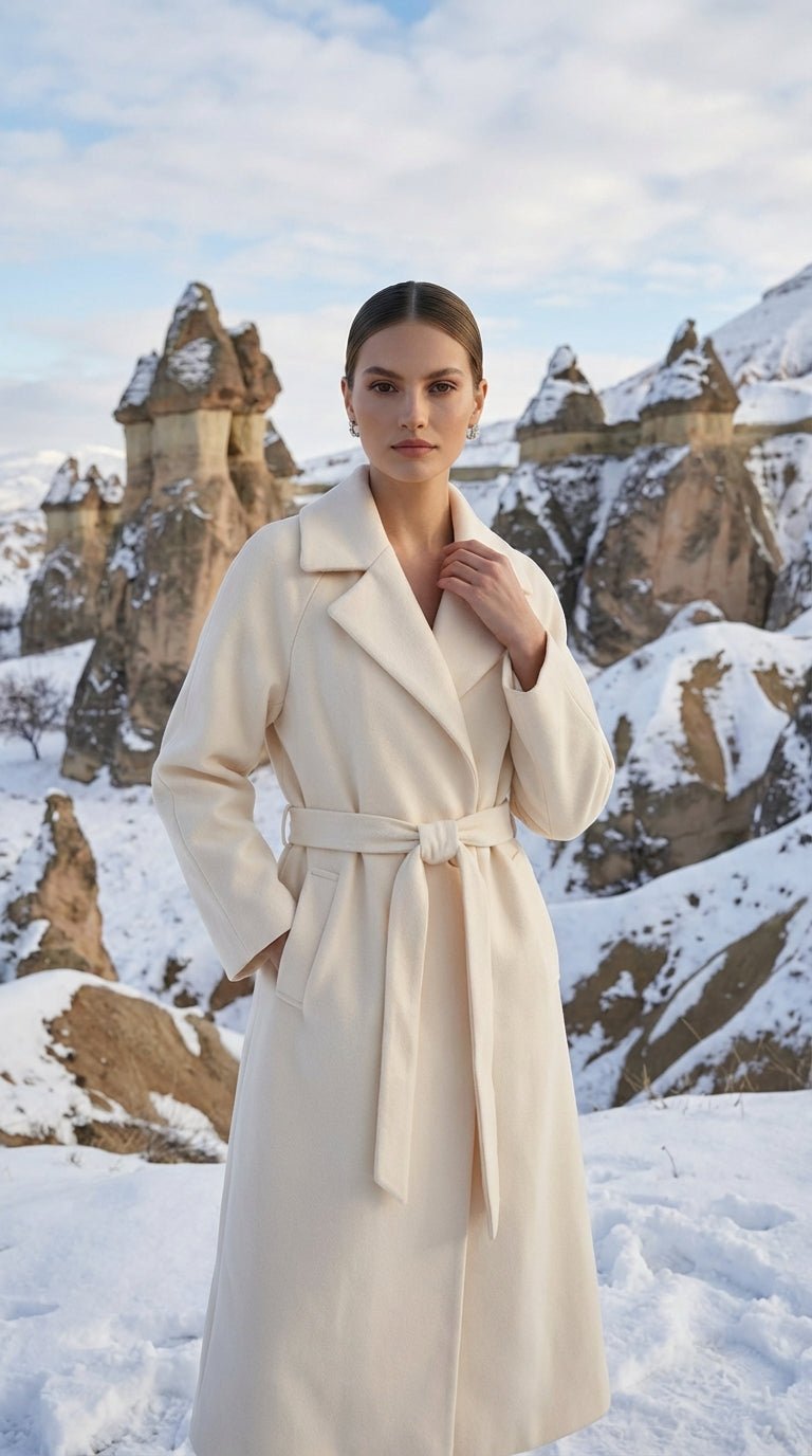 Tek Düğmeli Uzun Kaşe - Desfita