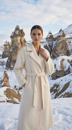 Tek Düğmeli Uzun Kaşe - Desfita