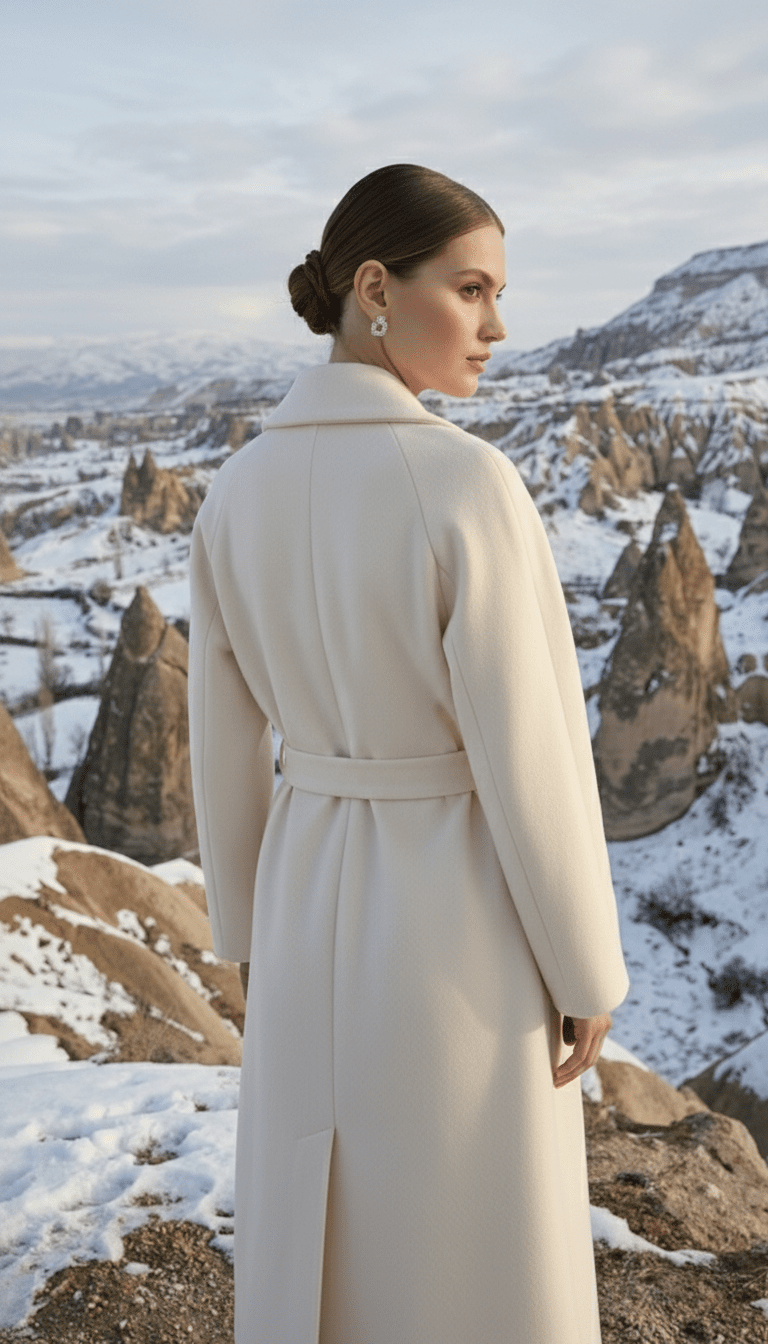 Tek Düğmeli Uzun Kaşe - Desfita