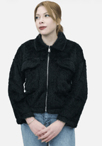 Tüylü Fermuarlı Ceket - 55007 - Desfita