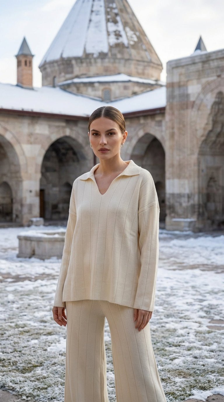 V Yaka Triko Takım - Desfita Ürün ana görseli