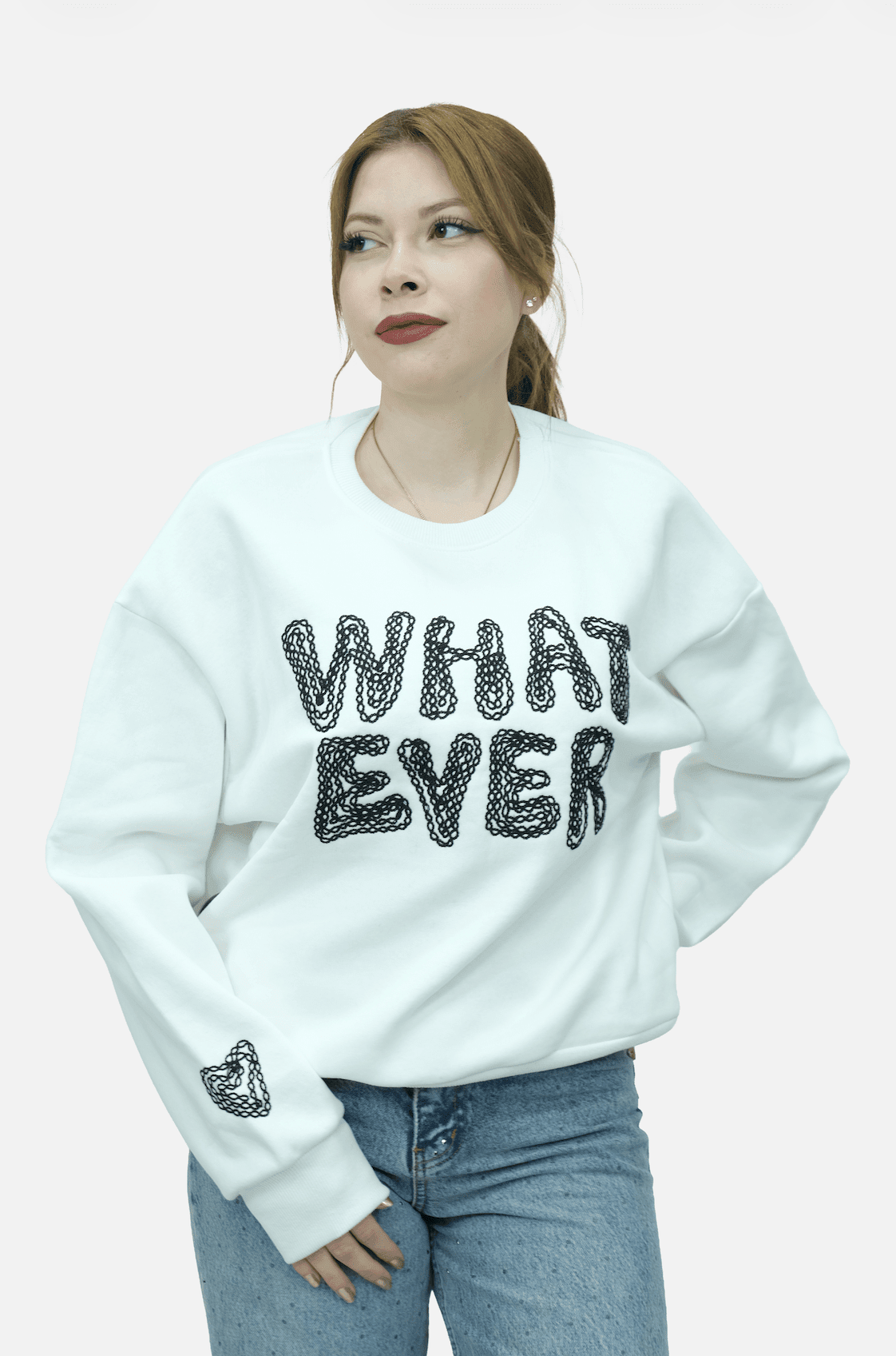 Whatever Nakışlı Sweat – 6890 - Desfita