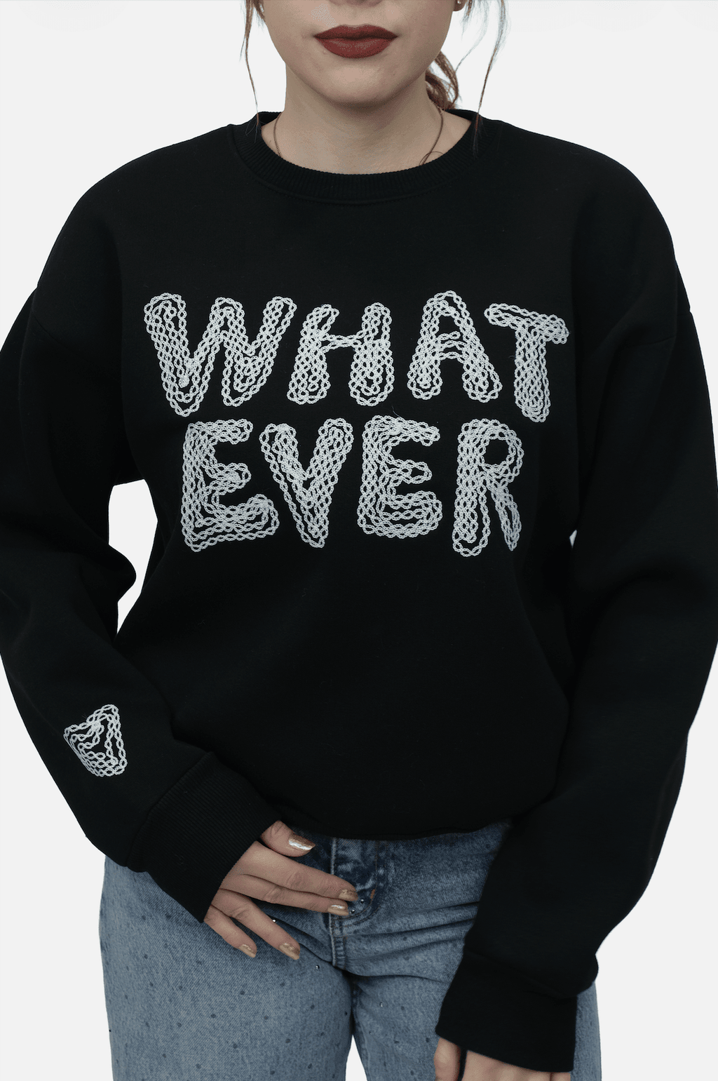 Whatever Nakışlı Sweat – 6890 - Desfita