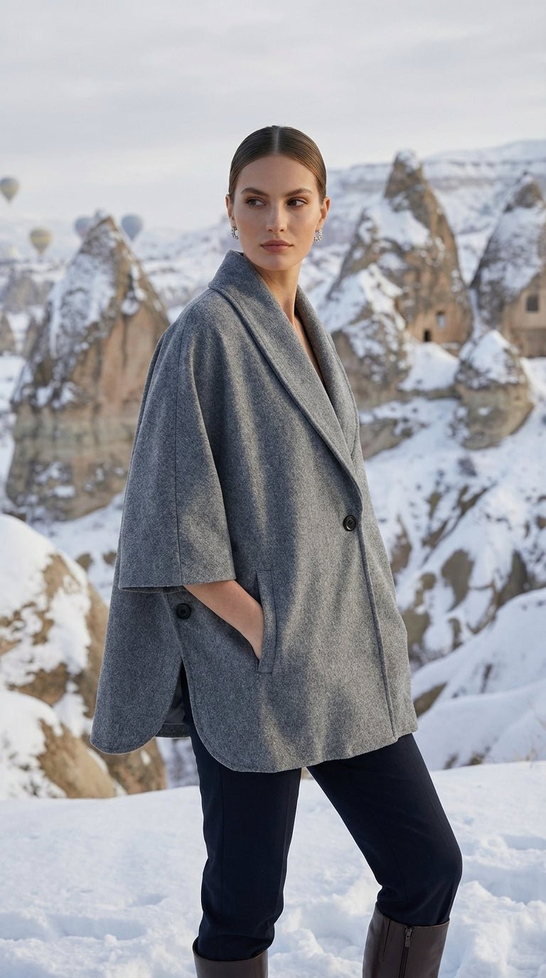 Yan Düğmeli Ceket - Desfita