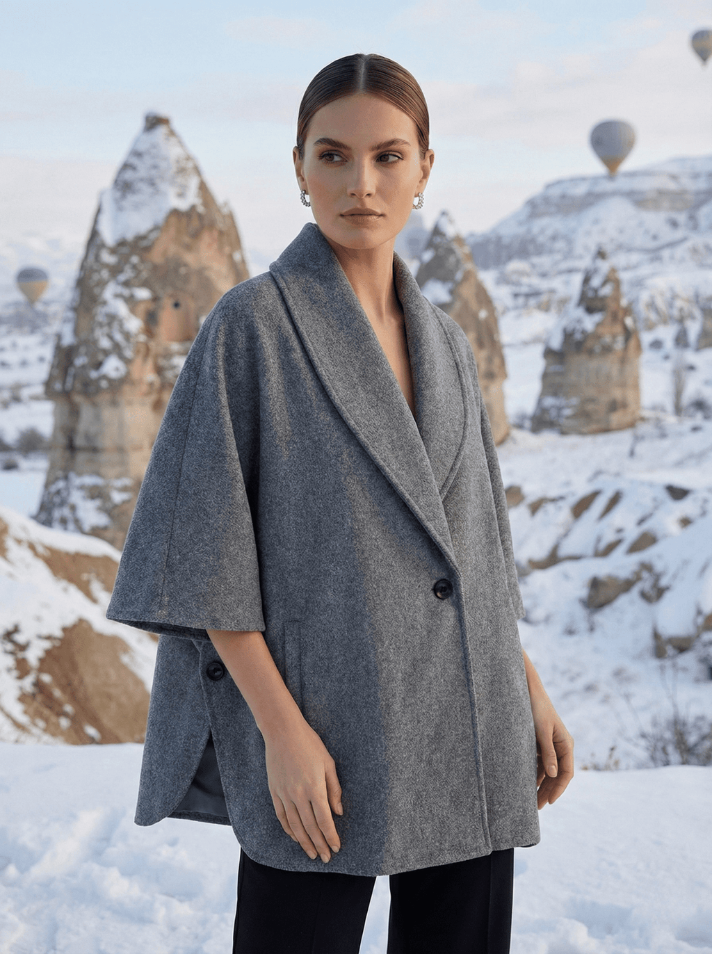 Yan Düğmeli Ceket - Desfita