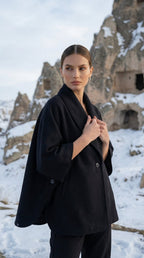 Yan Düğmeli Ceket - Desfita